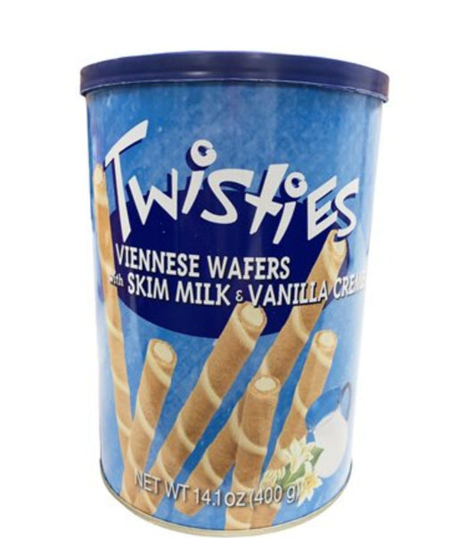 Twisties Viennese Wafers - Vanilla 400g tin