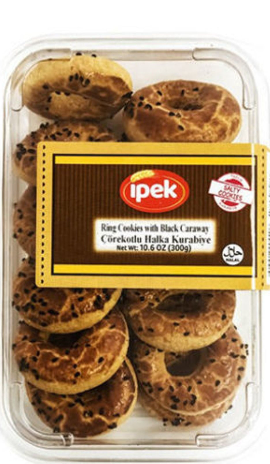 IPEK Salted cookies with BLACK seeds 300g