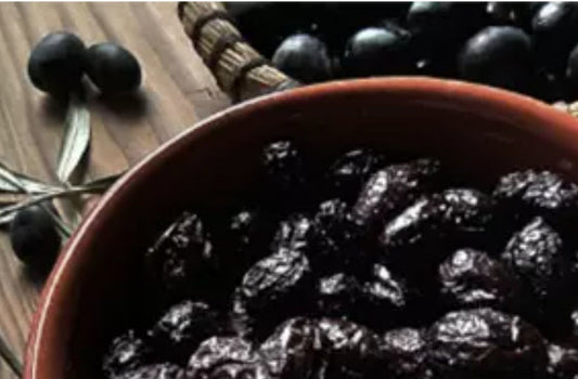 Ikram black olives large per lb